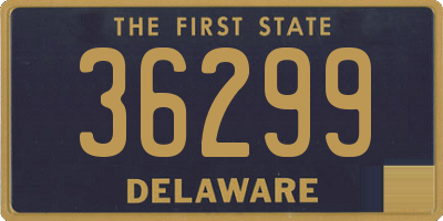 DE license plate 36299