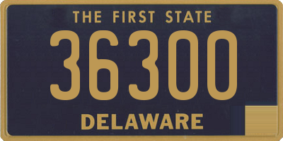 DE license plate 36300