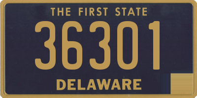 DE license plate 36301