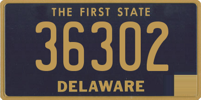 DE license plate 36302