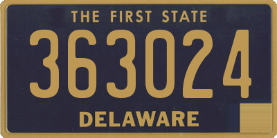 DE license plate 363024