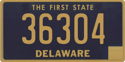 DE license plate 36304