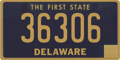 DE license plate 36306