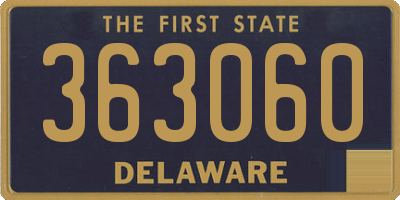 DE license plate 363060