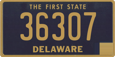 DE license plate 36307