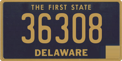 DE license plate 36308