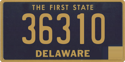 DE license plate 36310