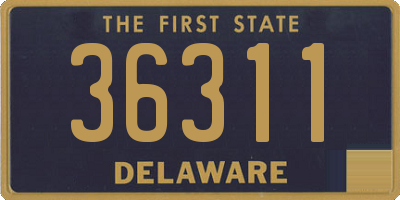 DE license plate 36311