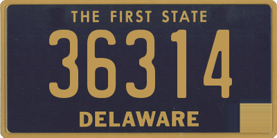 DE license plate 36314