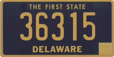 DE license plate 36315