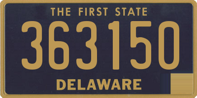 DE license plate 363150