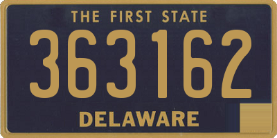 DE license plate 363162