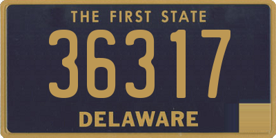 DE license plate 36317