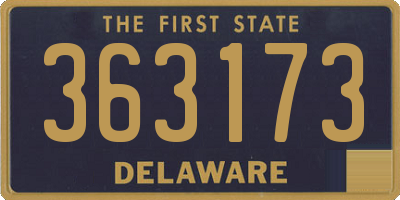 DE license plate 363173