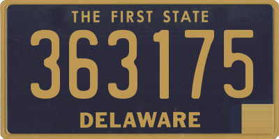 DE license plate 363175