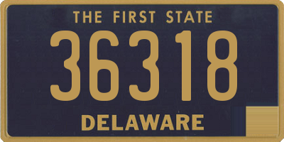 DE license plate 36318