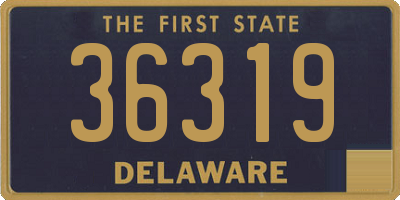 DE license plate 36319