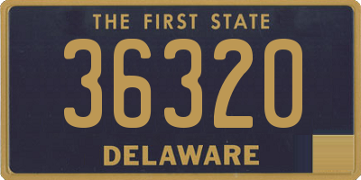 DE license plate 36320