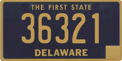 DE license plate 36321