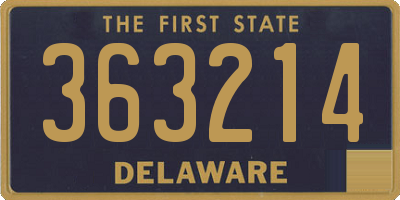 DE license plate 363214