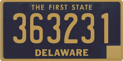 DE license plate 363231