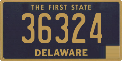 DE license plate 36324