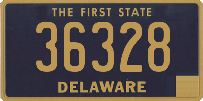 DE license plate 36328