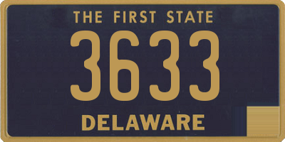 DE license plate 3633