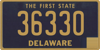 DE license plate 36330