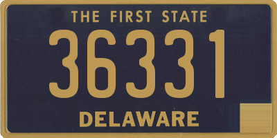 DE license plate 36331