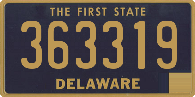 DE license plate 363319