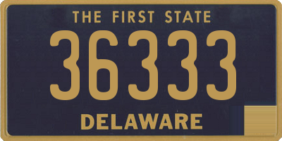 DE license plate 36333