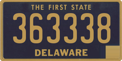 DE license plate 363338