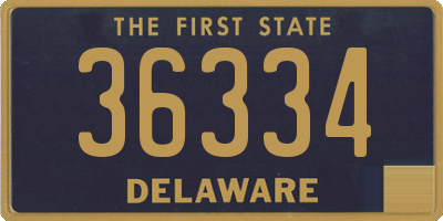 DE license plate 36334