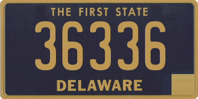 DE license plate 36336