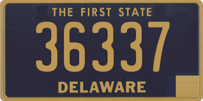 DE license plate 36337