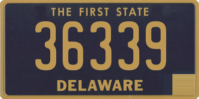 DE license plate 36339