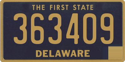 DE license plate 363409