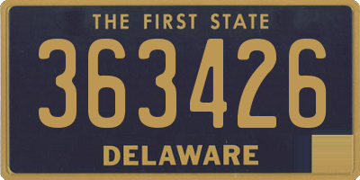 DE license plate 363426