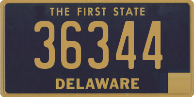 DE license plate 36344