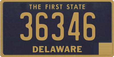 DE license plate 36346