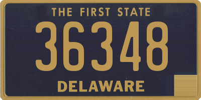 DE license plate 36348