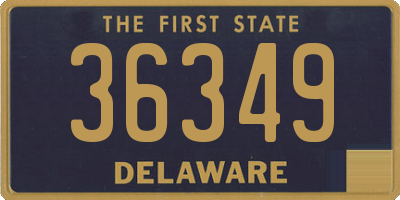 DE license plate 36349