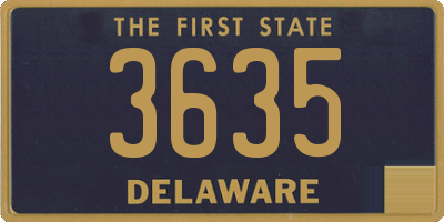 DE license plate 3635
