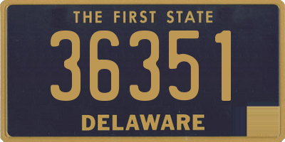 DE license plate 36351