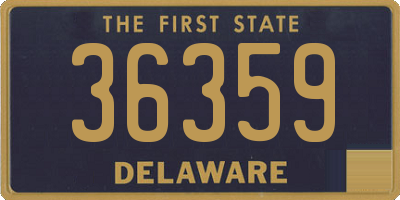 DE license plate 36359