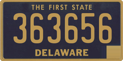DE license plate 363656