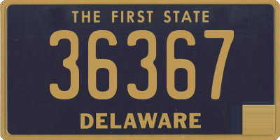 DE license plate 36367