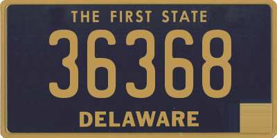 DE license plate 36368