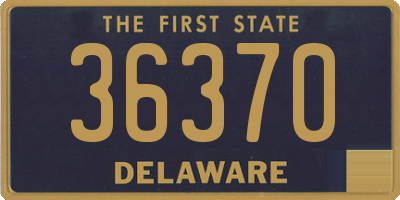 DE license plate 36370